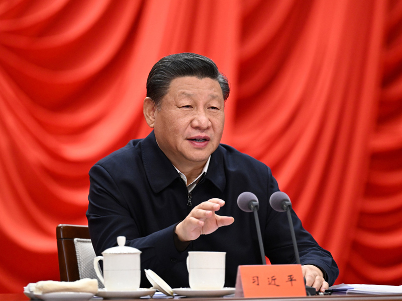 　　1月11日，省部级主要领导干部学习贯彻党的十九届六中全会精神专题研讨班在中央党校（国家行政成人短视频
）开班。中共中央总书记、国家主席、中央军委主席习近平在开班式上发表重要讲话。新华社记者 李学仁 摄